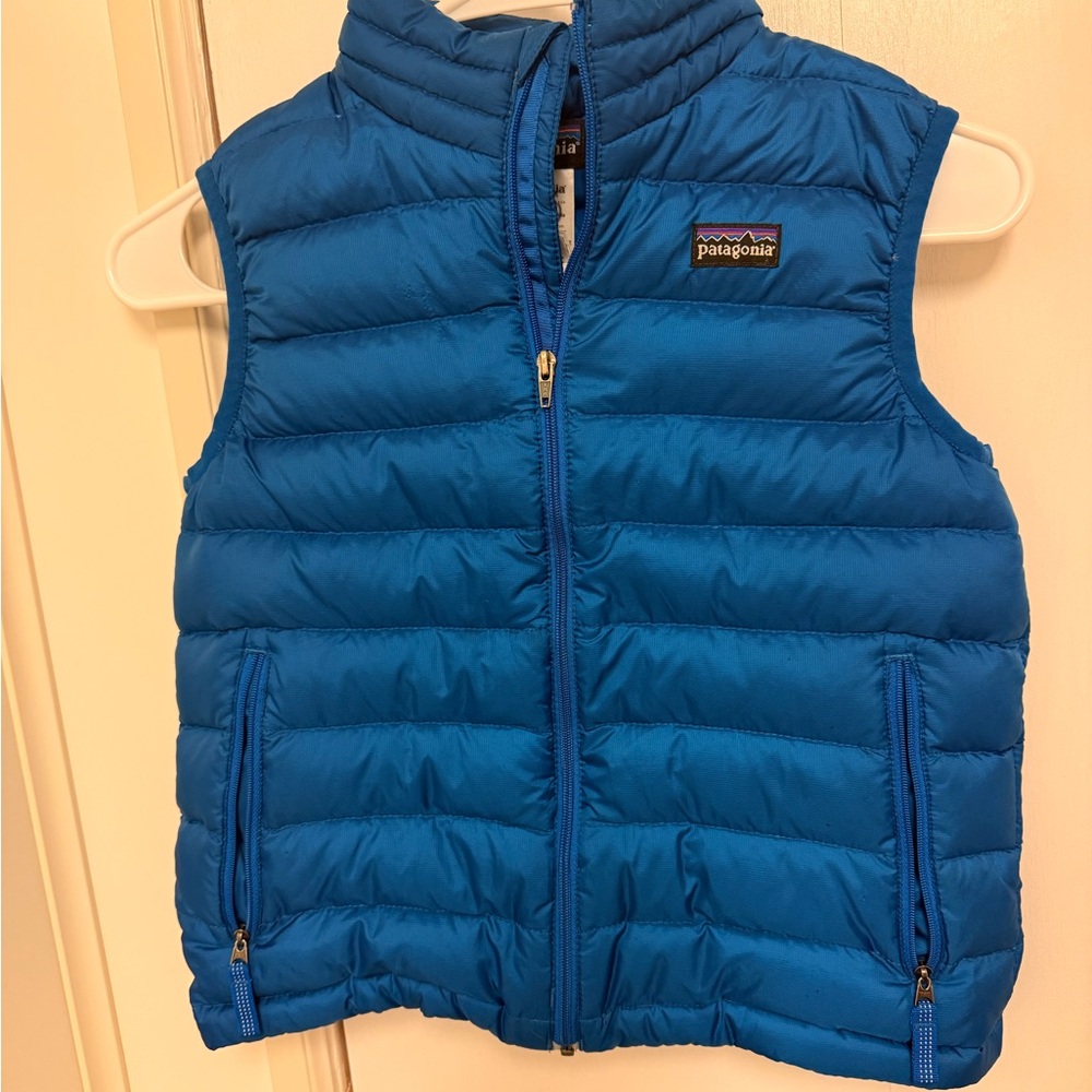 Patagonia down vest size small 8 blue
